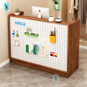 <span class=keywords><strong>Comptoir</strong></span> moderne et simple pour caissier, salon de beauté, réception, magasin mobile ou réception-pour petits magasins en bois - Product Image 2