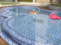 Mosaïque de Carrelage de Piscine Fontaine Marocaine, Carreaux en Verre Émaillé Bleu Vert, Carrelage de Sol en Céramique Maroc