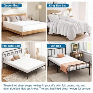 <b>Bed</b> Lock <b>Sheet</b> Holders New Upgrade Keep Firm Tight <b>Bed</b> Fitted <b>Sheet</b> Holder for Corners Mattress <b>Sheet</b> Holder Strap - Product Image 3