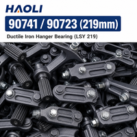 Support de suspension en fonte ductile résistant à l'usure de 219 mm avec bagues en graphite pour convoyeur à vis