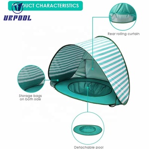 Carpa de Playa para Bebés, Toldo de Playa Portátil, Carpa Emergente con Piscina, Protección UV UPF 50+, Refugio Solar para Bebés - Product Image 6