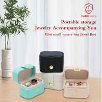 Simple Portable Boîte À Bijoux Voyage Bijoux Sac Boucle D'oreille Collier Bracelet Boîte Mini Petite Anneau Boîte 2023 Nouvelle Fille cadeau