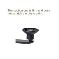 Accessoires pour microphone d'instrument de musique, pince fixe, diffusion en direct, violon/viola, performance, support télescopique anti-rayures