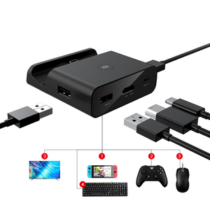 Trạm Sạc Đa Năng 2023 Cho Nintendo <span class=keywords><strong>Switch</strong></span> Đế Sạc Cổng USB C Hiển Thị TV Cho Nintendo <span class=keywords><strong>Switch</strong></span> - Product Image 1