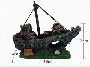 Handgefertigtes Harz-Keramik-Kunststoff-Kunstfass-Höhlenzubehör für Aquarien-Dekorationen, Fischbecken-Hintergrund mit Baum, 500ml - Product Image 4