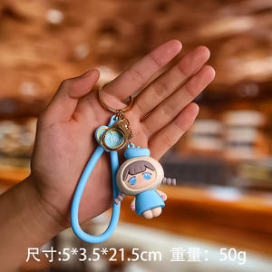 Porte-clés compact <span class=keywords><strong>de</strong></span> luxe pour couple, avec pendentif animal <span class=keywords><strong>de</strong></span> compagnie adorable <span class=keywords><strong>de</strong></span> dessin animé, bijou pour une nouvelle génération. - Product Image 6