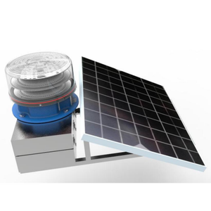 Luz de obstrucción de <span class=keywords><strong>baliza</strong></span> dual de 865/24/7 <span class=keywords><strong>con</strong></span> <span class=keywords><strong>panel</strong></span> <span class=keywords><strong>solar</strong></span>/batería Luz de aviación intermitente blanca/roja <span class=keywords><strong>con</strong></span> energía <span class=keywords><strong>solar</strong></span> - Product Image 2
