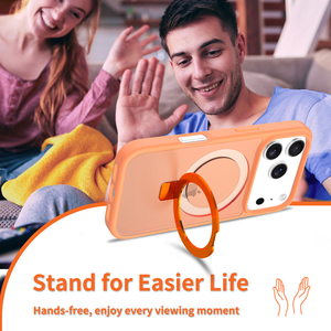 เคสโทรศัพท์กันกระแทกแบบแม่เหล็ก TPU+PC ป้องกันรอยนิ้วมือ ด้านหลังแบบด้าน หมุนได้ 360 องศา สำหรับ <span class=keywords><strong>iPhone</strong></span> 17 <span class=keywords><strong>Pro</strong></span> <span class=keywords><strong>Max</strong></span> - Product Image 6