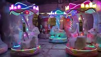 Haute popularité parc d'attractions dessin animé mignon carrousel mini carrousel manèges à vendre