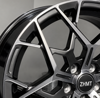 ZHMT Nuevas Llantas de Aleación Forjadas con Acabado Negro Brillante, de 18-22 Pulgadas, Ligeras y de Alto Rendimiento, ET de 25 mm para Audi Mercedes para 5x112