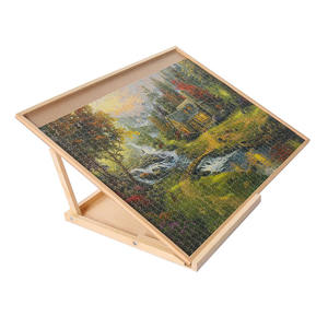 Jeu de société éducatif de conseil de stockage de puzzle en bois pour des enfants - Product Image 2