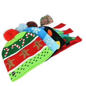 Chapeau <span class=keywords><strong>de</strong></span> Noël à LED <span class=keywords><strong>Pull</strong></span> Bonnet tricoté Bonnet tricoté lumineux <span class=keywords><strong>de</strong></span> Noël Cadeau <span class=keywords><strong>de</strong></span> Noël pour enfants Xmas 2023 Décoration du Nouvel An - Product Image 6