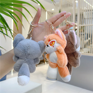 Llavero de Peluche de <span class=keywords><strong>Coyote</strong></span>/Lobo, Creativo, Bonito, de <span class=keywords><strong>Dibujos</strong></span> <span class=keywords><strong>Animados</strong></span>, Juguete de Peluche, Regalo de Cumpleaños - Product Image 5