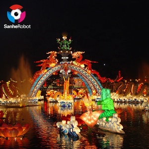 Linternas Gigantes con Forma de Pez para Exteriores, Hechas a Mano, de Seda, Decoración Luminosa de Animales Marinos, Impermeables, con LED, de Ballena y Tiburón, para Parques Temáticos - Product Image 5