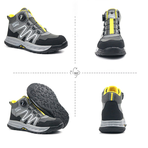 Bottes <span class=keywords><strong>de</strong></span> <span class=keywords><strong>Sécurité</strong></span> Industrielles pour Hommes, <span class=keywords><strong>Chaussures</strong></span> <span class=keywords><strong>de</strong></span> Travail à Embout en Acier pour Randonnée en Plein Air, Semelle Extérieure en Caoutchouc Antidérapante - Product Image 2
