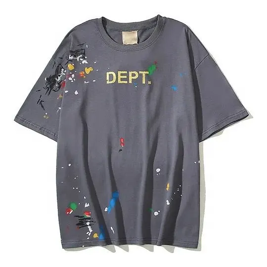 Oem 2024 T-Shirt Mannen Custom Drop Print Schouder 100% Katoen Streetwear Korte Mouwen Vintage T-Shirt