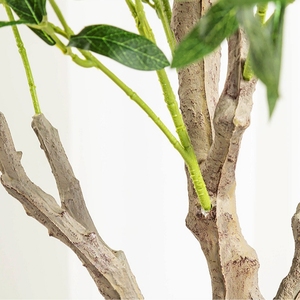 Planta simulada Olivo En maceta Hogar Sala <span class=keywords><strong>de</strong></span> estar Piso interior Planta verde grande Ventana Centro comercial Decoración Árbol falso - Product Image 4