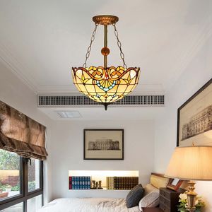 Plafonnier led suspendu au Style européen, design moderne, luminaire décoratif de plafond, Style <span class=keywords><strong>Baroque</strong></span>, idéal pour un salon ou une chambre à coucher, 16 pouces - Product Image 2