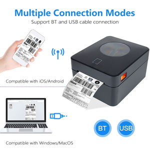 110 Mét trực tiếp nhiệt Bluetooth USB vận chuyển nhãn màu đen và trắng POS in ấn sử dụng Chứng Khoán màu xanh-răng vận đơn Máy in mã vạch - Product Image 2