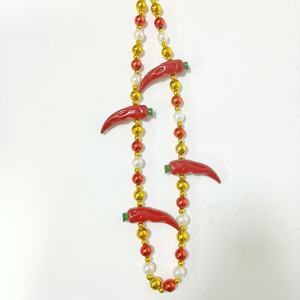 थोक कार्निवल बीड स्टार हैंडट्रांग मिर्च बेड्स-लाल सोने का सफेद कार्निवल उत्सव की सजावट त्वरित थोक - Product Image 1