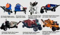 Concasseur à mâchoires mobile robuste PE500x750 pour la fabrication sur mesure, concasseur à mâchoires pour le concassage de minerai de fer, concasseur à mâchoires pour le concassage de calcaire