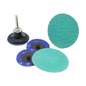 Disque de ponçage rapide en zircone de 3 pouces, grain <span class=keywords><strong>80</strong></span>, pour meulage et finition de l'acier inoxydable, disque à verrouillage rapide haute efficacité - Product Image 2