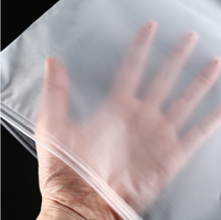 Sacs en plastique givrés personnalisés en PE avec fermeture éclair pour vêtements et t-shirts, écologiques, en gros