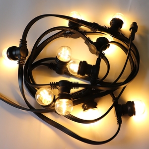 หลอด<span class=keywords><strong>ไฟ</strong></span> <span class=keywords><strong>LED</strong></span> ทรงกลม แสงวอร์มไวท์ สำหรับตกแต่ง เชื่อมต่อได้ <span class=keywords><strong>สาย</strong></span><span class=keywords><strong>ยาง</strong></span><span class=keywords><strong>แบน</strong></span> ขั้ว E27 <span class=keywords><strong>ไฟ</strong></span><span class=keywords><strong>แบบ</strong></span>สาย - Product Image 3