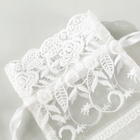Sac cadeau rose blanc sac en organza en dentelle pour faveurs de fête de mariage fournitures douche nuptiale bébé douche pochettes à bijoux