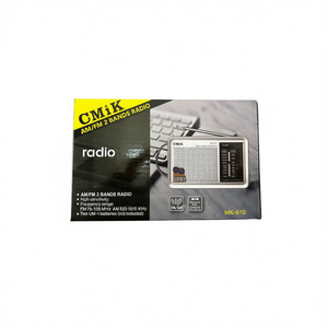 CMIK MK-610 AM FM 2 Band Portable Radio Compact Size High Sensitivity Frequency <b>Range</b> 76-108 MHz 525-1610 KHz - Product Image 2