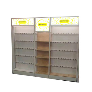 Tùy Chỉnh Kim Loại Cửa Hàng Gỗ Kệ Với Ánh Sáng Led Thương Mại Di Động Cửa Hàng Siêu Thị + Kệ - Product Image 3