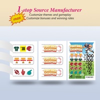 Boletos de Lotería Impresos en CMYK con Datos Variables, Totalmente Inspeccionados, con Sistema de Desgarrar Instantáneo, Papel y Cartón de Alta Seguridad de Datos