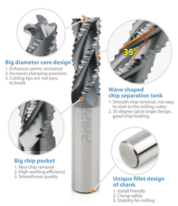Chinese CNC HRC45 Rough <strong>End</strong> <strong>Mill</strong> 12mm <strong>Carbide</strong> Roughing <strong>End</strong> <strong>Mill</strong> 4 Flute Cutting Tools for Milling Machines - Product Image 4