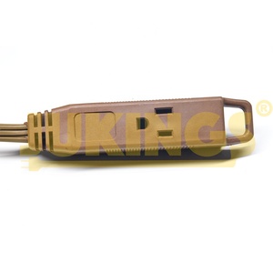 Văn phòng trong nhà 125V thiết bị gia dụng dây nguồn cấu hình thấp góc phải cắm phẳng 3 cửa Hàng nối đất 3 dây nối cà phê - Product Image 4