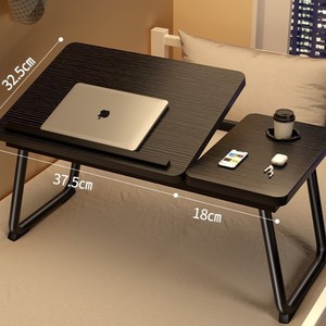 Cross-border height adjustable computer <b>desk</b>, portable <b>small</b> folding bed table, simple home use laptop folding table - Product Image 1