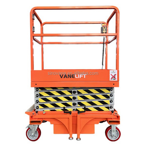 300Kg 500Kg Kleine Elektrische Schaar Werkplatform 3 4 5 6 7 Mtr M 10ft 12ft 16ft Ce Batterij Mini Man Lift Sleepbare Order Picker - Product Image 1