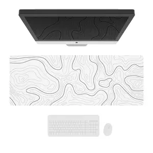 Impresso logotipo sublimação mouse pad Em branco estendido impermeável antiderrapante personalizado escritório desk pad