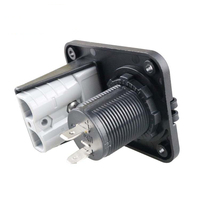 Prise d'alimentation encastrée 12V 24V en cuivre et ABS pour bateau, bus, montage sur panneau, pour prise allume-cigare 50A