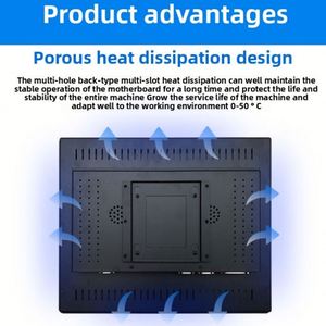 Panneau PC intégré à écran tactile de 21.5 pouces J4125 J6412 I3 I5 I7 processeur 16G DDR4 PC tactile industriel 500/1000nits tout en un PC - Product Image 5