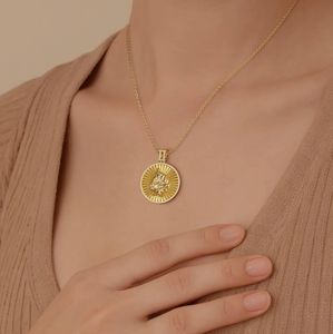 Loveher bijoux en laiton terre promise feu fondu buisson brûlant pièce médaillon collier Offre Spéciale pièce romaine pendentif pour hommes garçon - Product Image 5
