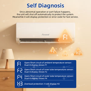 9k 12k 18k 24k Btu 난방-22 ° F 분할 벽걸이 형 에어컨 OEM/ODM 인버터 <span class=keywords><strong>Midea</strong></span> 미니 분할 스마트 에어컨 - Product Image 3