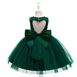 Robes de princesse de haute qualité pour filles, robes de fête pour enfants avec découpe en forme de cœur, vêtements pour bébés, vêtements formels pour filles - Product Image 3