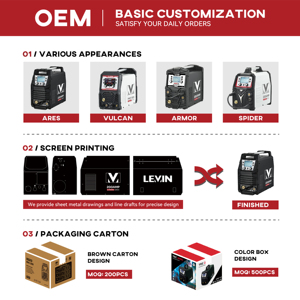 Máquina de Soldadura <span class=keywords><strong>MIG</strong></span> con Inversor LEVIN, IGBT 200A, Ciclo de Trabajo del 60%, 220V, Hilo de 1.0mm para Aluminio/Hierro, Nueva - Product Image 5
