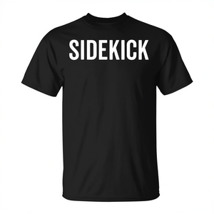Sidekick Parent Quick Costume <b>Superhero</b> T-<b>Shirt</b> Adult Unisex Black - Product Image 2