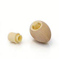Bouchon en bois personnalisé unique pour bouteille d'huile d'olive de 19,5 mm, verseur en bois en forme d'huile d'olive, bouchon en liège