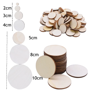 Discos de tronco de corteza de pino Natural, círculos de 3cm-20cm, ornamento redondo sin terminar, artesanal, pintura para fiesta de Navidad, discos de tronco - Product Image 4