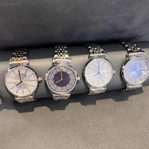 Ginky AR1925 Star Couple Diamond Watch Estilista Reloj de cuarzo de moda con correa de acero inoxidable resistente al agua Caja de aleación - Product Image 4