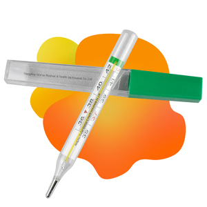 Termómetros Clínicos de Galio (Galinstan) de Vidrio Ecológico, Forma Ovalada, No Tóxicos, Fáciles de Usar, para Uso Oral y Axilar, Venta al Por Mayor - Product Image 2