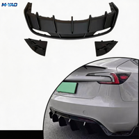 Nouveau kit carrosserie Tesla Model 3 2024-2026 : Diffuseur de pare-chocs arrière à visser, ajustement universel, pièces de mise à niveau extérieures