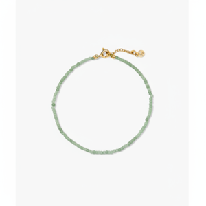 Pulsera con Dijes Estilo Bohemio Carmen, Chapada en Oro, Acero Inoxidable, con Patrón de Bolas y Letras, Incrustaciones de Diamantes y Perlas, Joyería Religiosa - Product Image 1